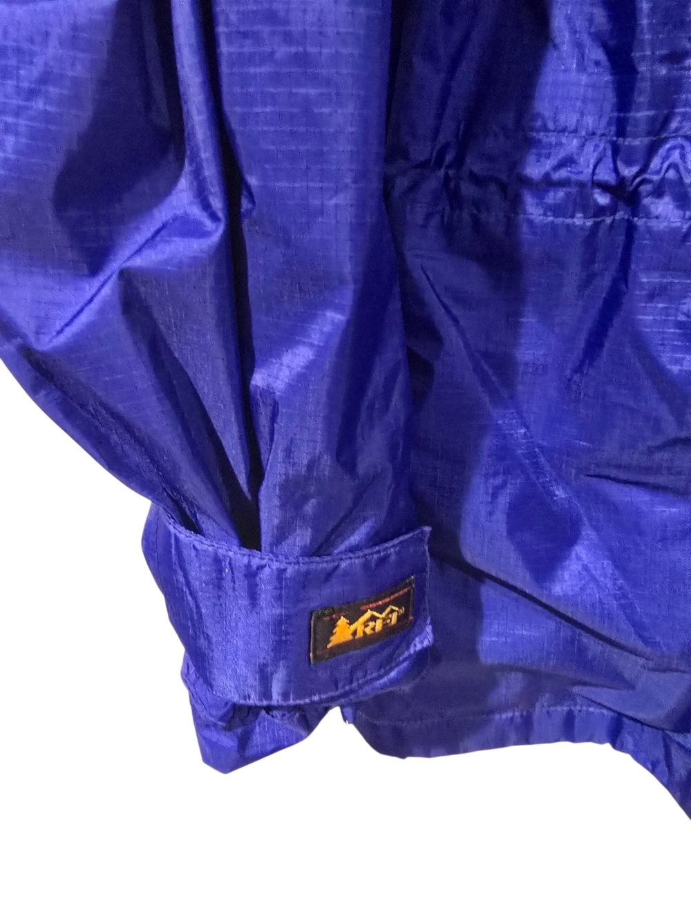 REI Women's Blue Hooded Waterproof Gore-Tex Rain Jacket Windbreaker Coat Sz L - Picture 5 of 7